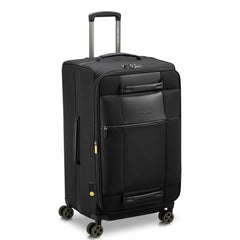DELSEY Paris Wagram Softside Expandable Luggage with Spinner Wheels ( Black , Checked 26 Inch Trunk ) Black Checked 26 Inch Trunk U1