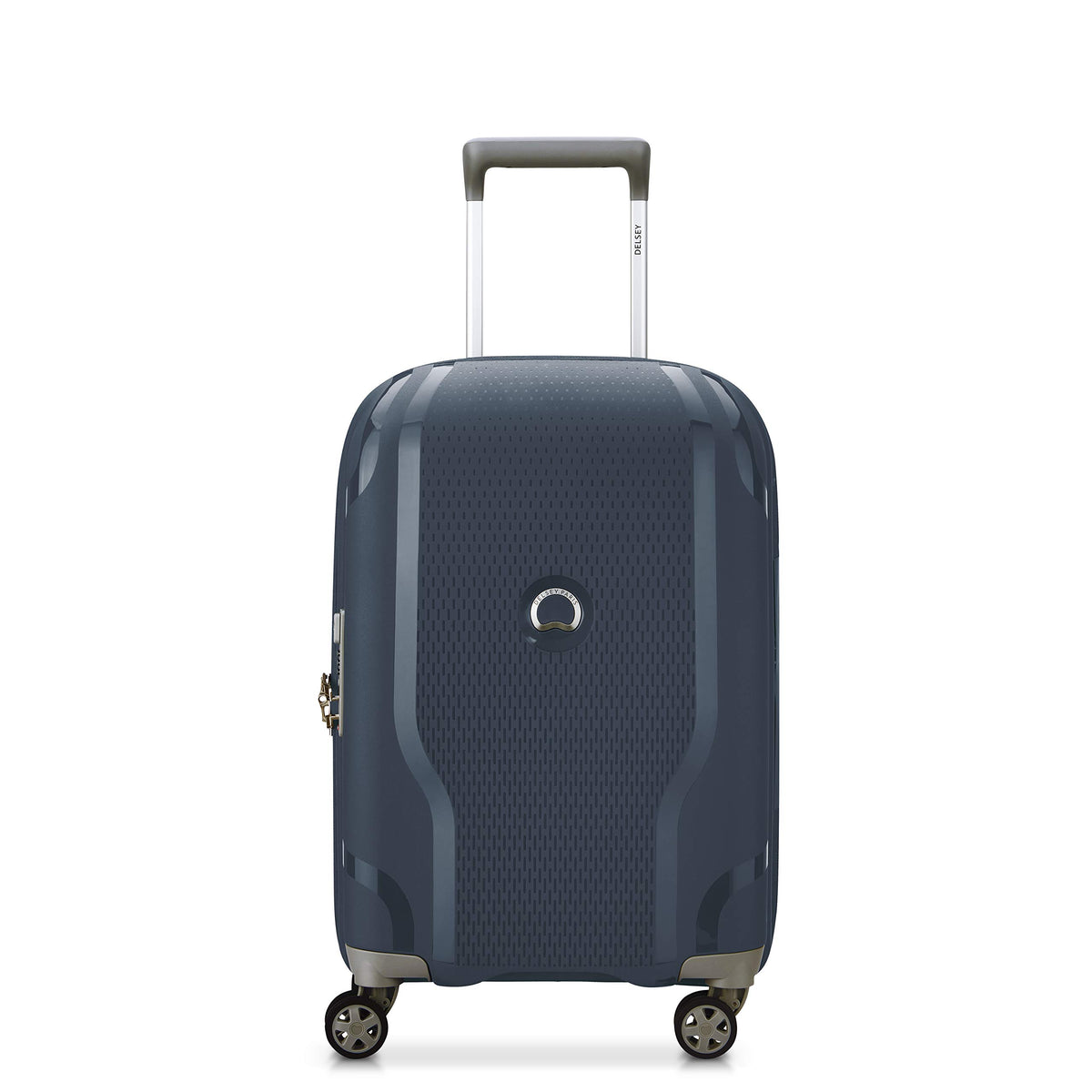 DELSEY Paris Clavel Hardside Expandable Luggage with Spinner Wheels BLUE JEAN Carry On 19 Inch U16