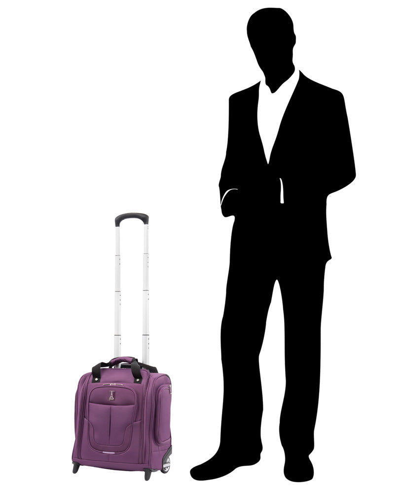 Travelpro Skypro Lightweight Airline Size Carry On Luggage Trolley Suitcase ( Orchid Purple , 2-Wheel Underseat Bag ) Orchid Purple 2 Wheel Underseat Bag U3