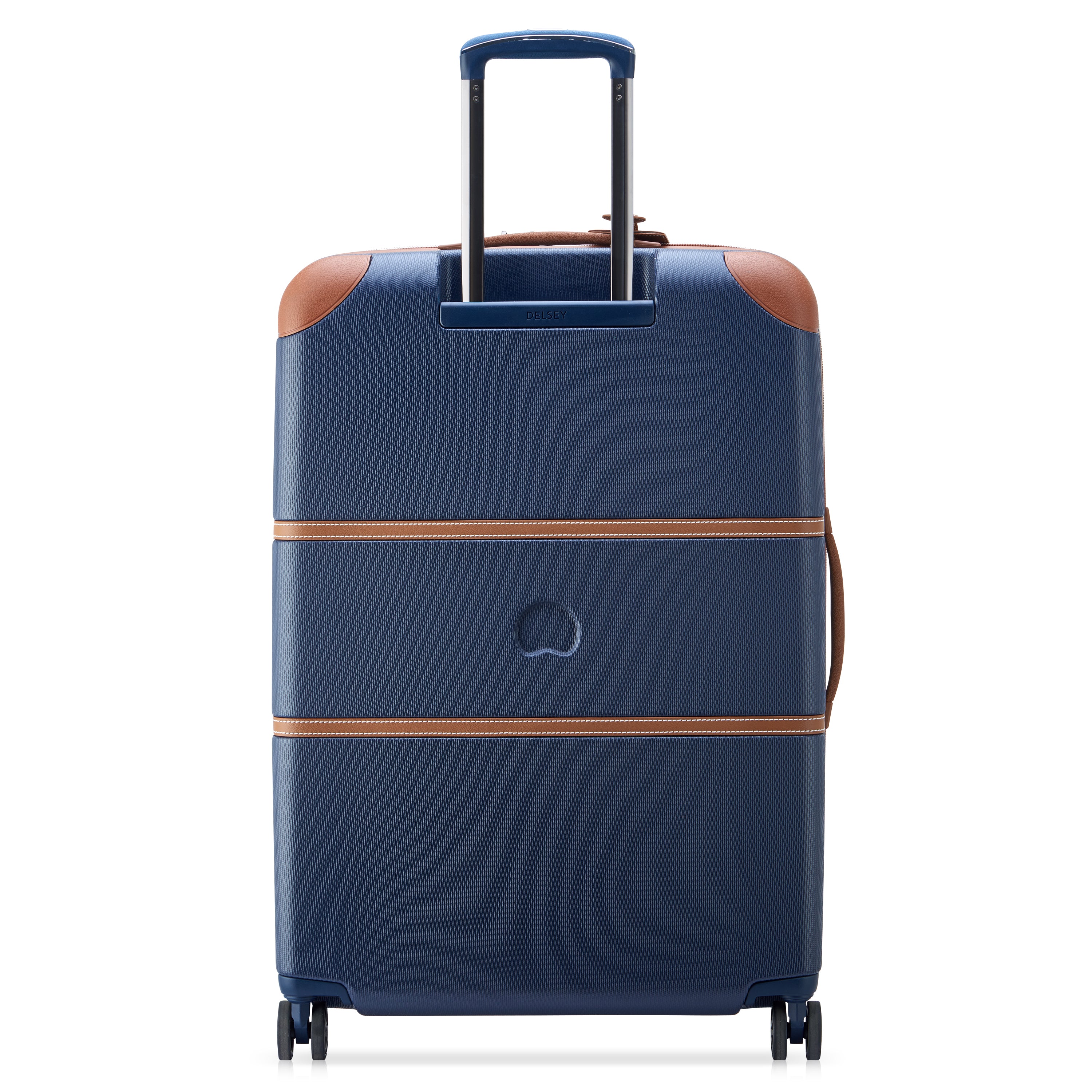 DELSEY Paris Chatelet Air 2.0 Hardside Luggage with Spinner Wheels ( Navy Blue , Checked-Large 28 Inch ) Navy Blue Checked Large 28 Inch U2
