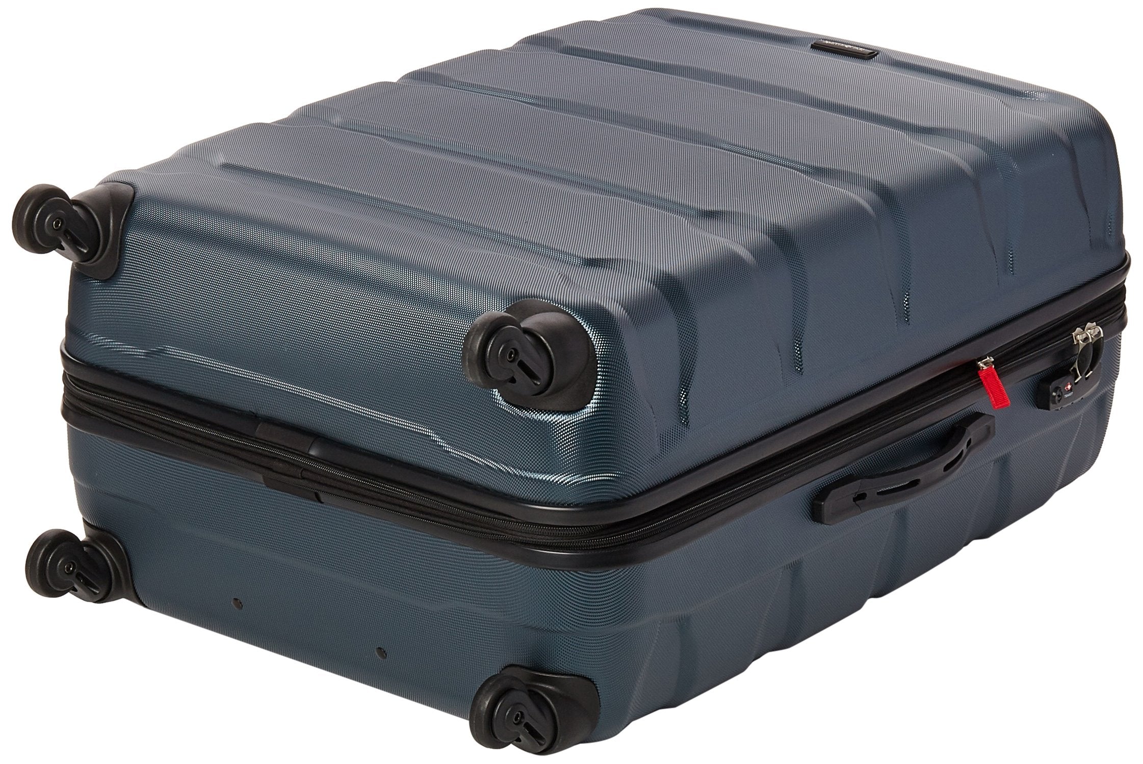 Samsonite Omni Pc Hardside Expandable Luggage with Spinner Wheels ( Teal , Checked-Large 28-Inch ) Teal Checked Large 28 Inch U31