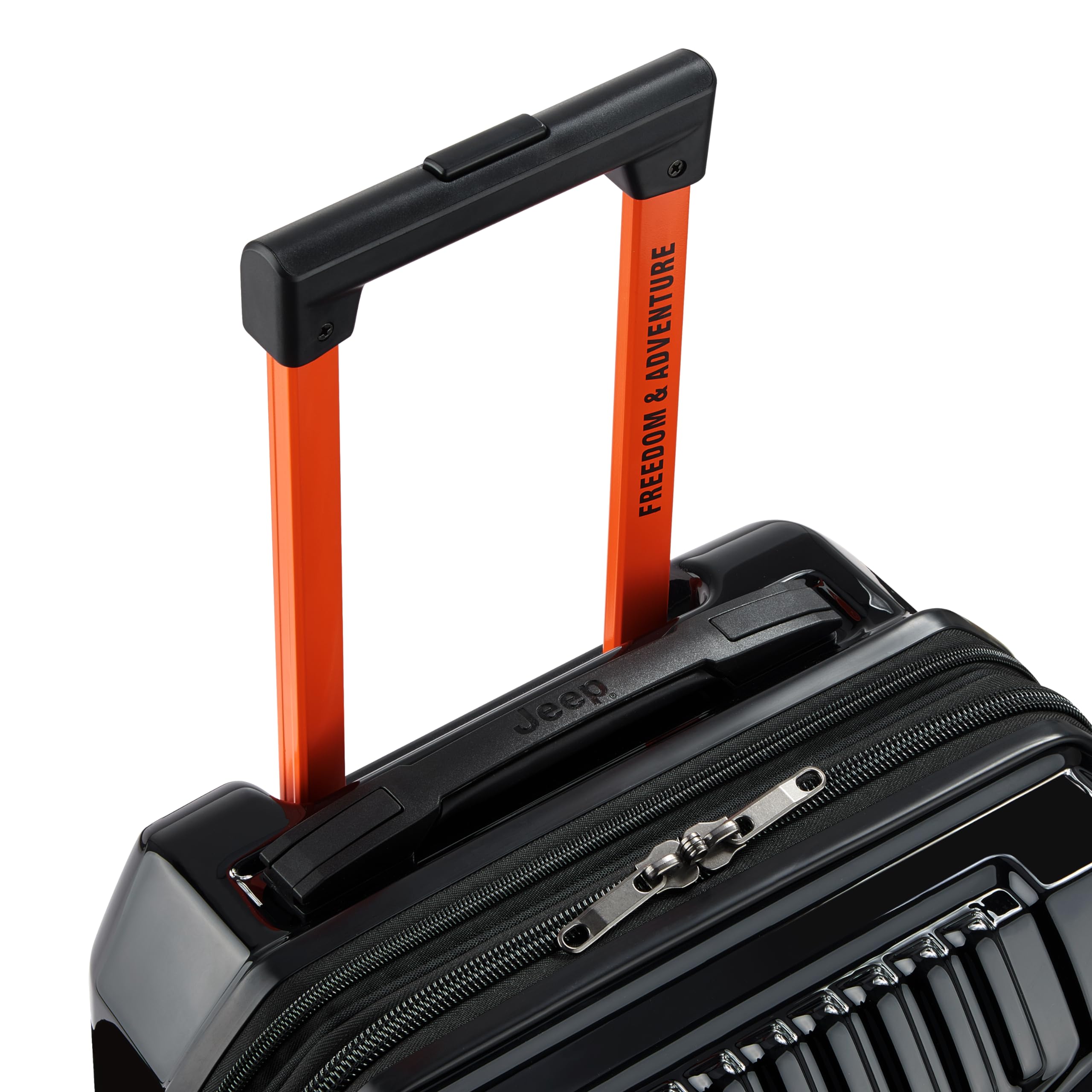 Jeep JH003B Hardside Expandable Luggage with Two Wheels ( Black , Carry-On 21 Inch ) Black Carry On 21 Inch U1