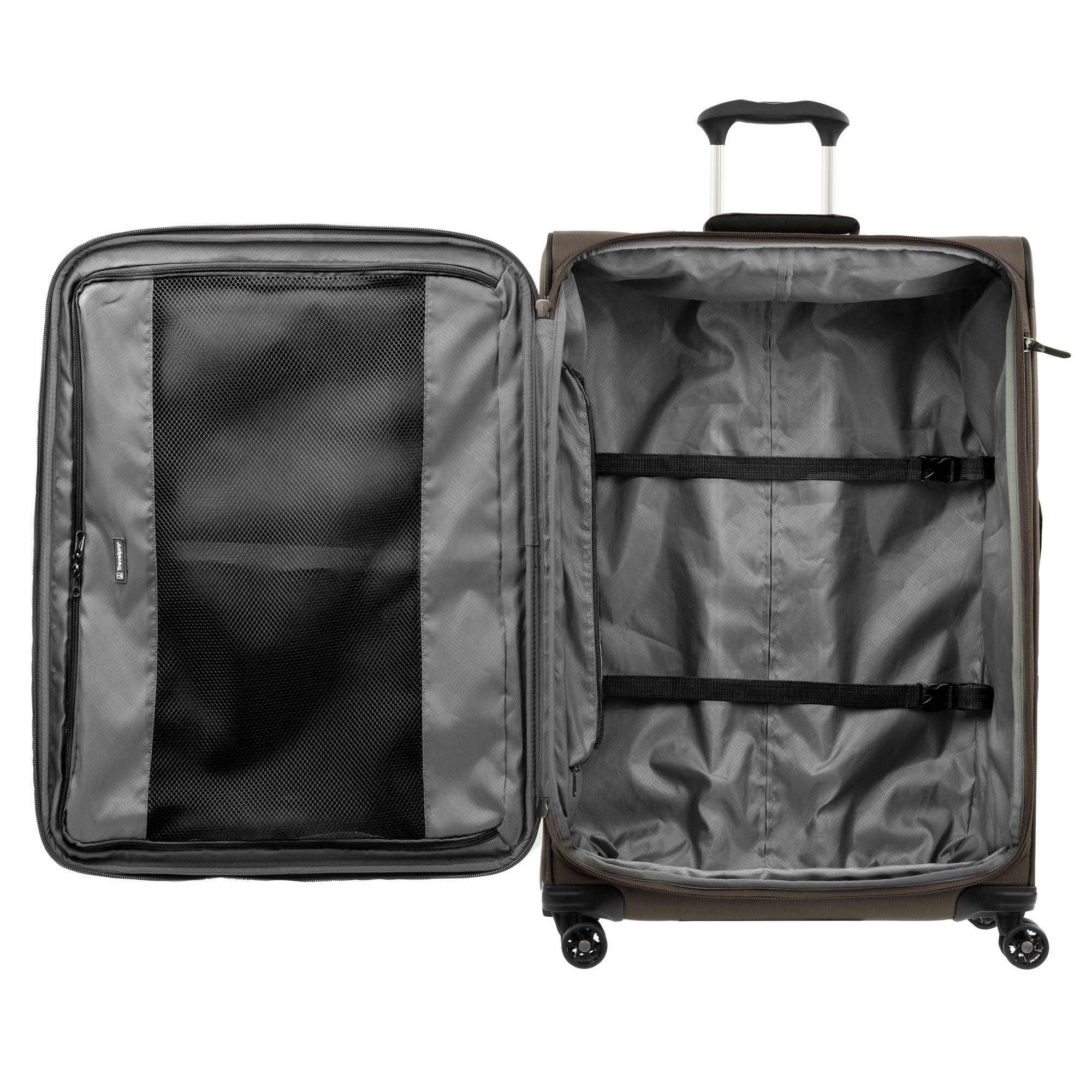 Travelpro Tourlite Softside 29" Expandable Luggage with 4 Spinner Wheels, Lightweight Suitcase, Checked Large ( Espresso , Checked-Large 29-Inch ) Espresso Checked Large 29 Inch U1