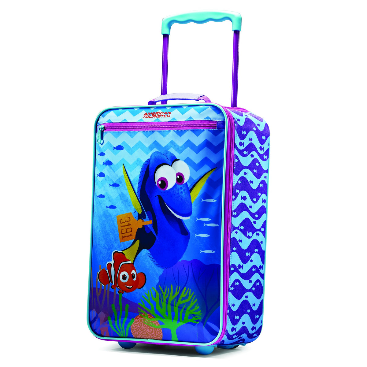 American Tourister Disney Kids' 18" Softside Upright ( Finding Dory , Carry-On 18-Inch ) Finding Dory Carry On 18 Inch U1