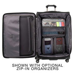 Travelpro Crew Versapack Softside Expandable Spinner Wheel Luggage Jet Black Checked Large 29 Inch U2