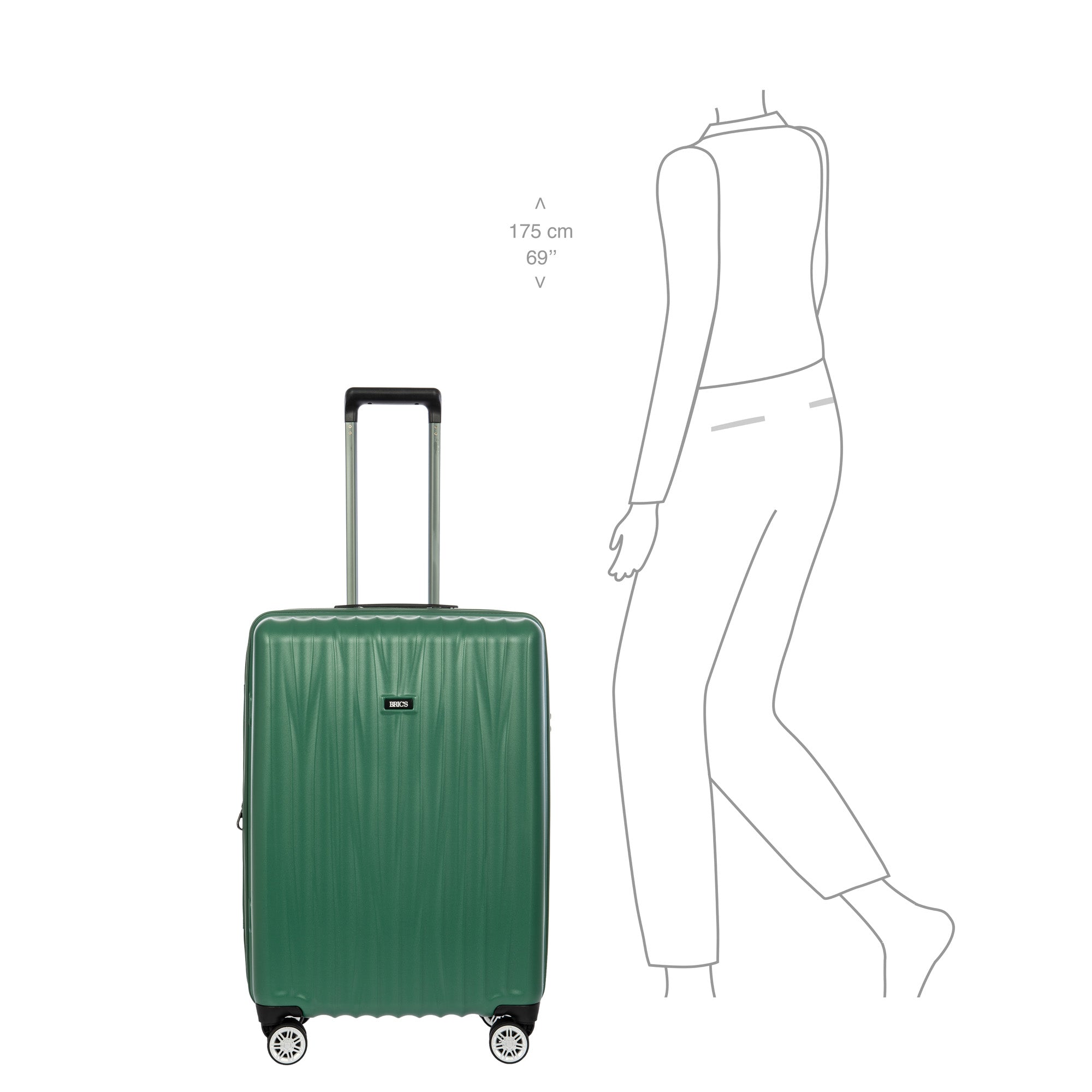 Bric's Cervia 27" Expandable Spinner ( Dark Emerald , 27-Inch ) Dark Emerald 27 Inch U2