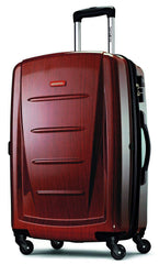 Samsonite Winfield 2 Hardside Luggage with 360 Spinner Wheels, TSA Lock, Airline Approved ( Burgundy , Checked-Medium 24-Inch ) Burgundy Checked Medium 24 Inch U13