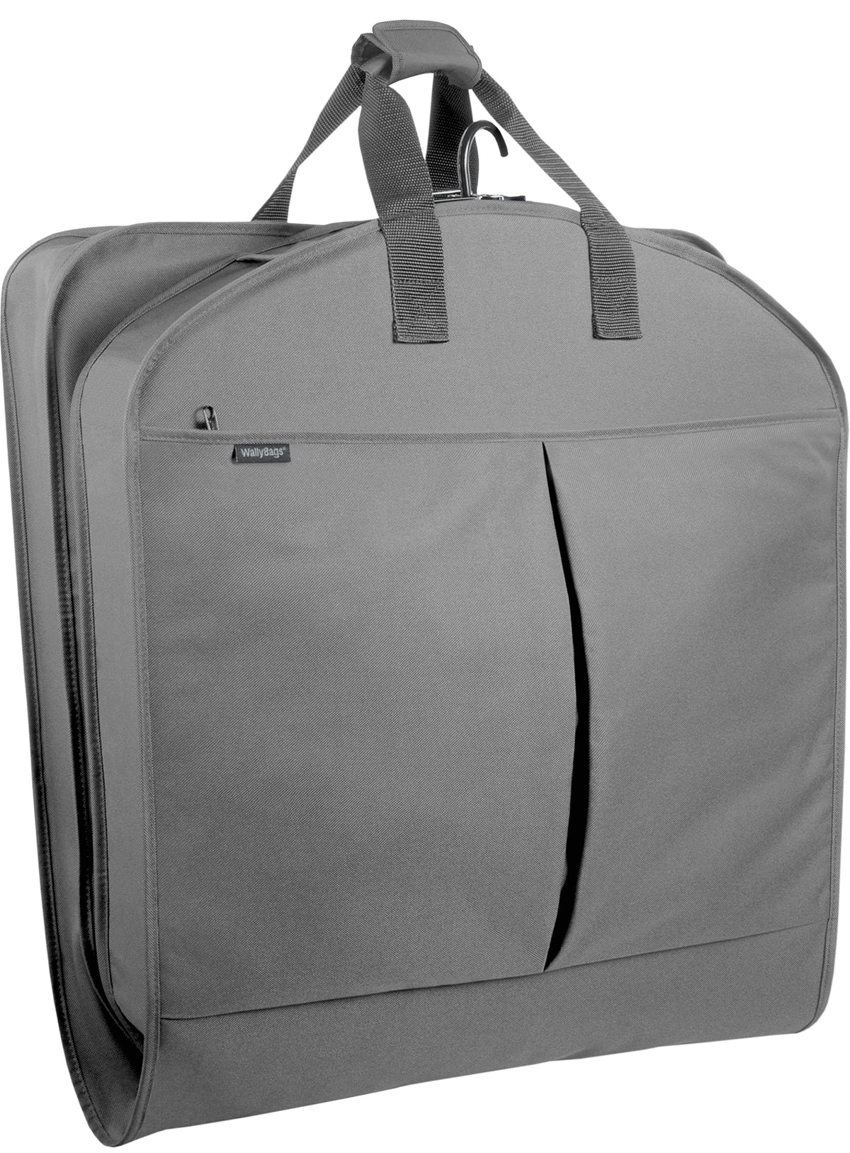 WallyBags® 45” Deluxe Extra Capacity Travel Garment Bag with two accessory ( Grey , 45-inch ) Grey 45 Inch U2