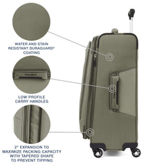 Travelpro Maxlite 5 Softside Expandable Luggage with 4 Spinner Wheels, Lightweight Suitcase, Men and Women U7