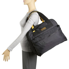 A.Saks EXPANDABLE 16 Deluxe Tote Bag ( Black , One Size ) Black One Size U1
