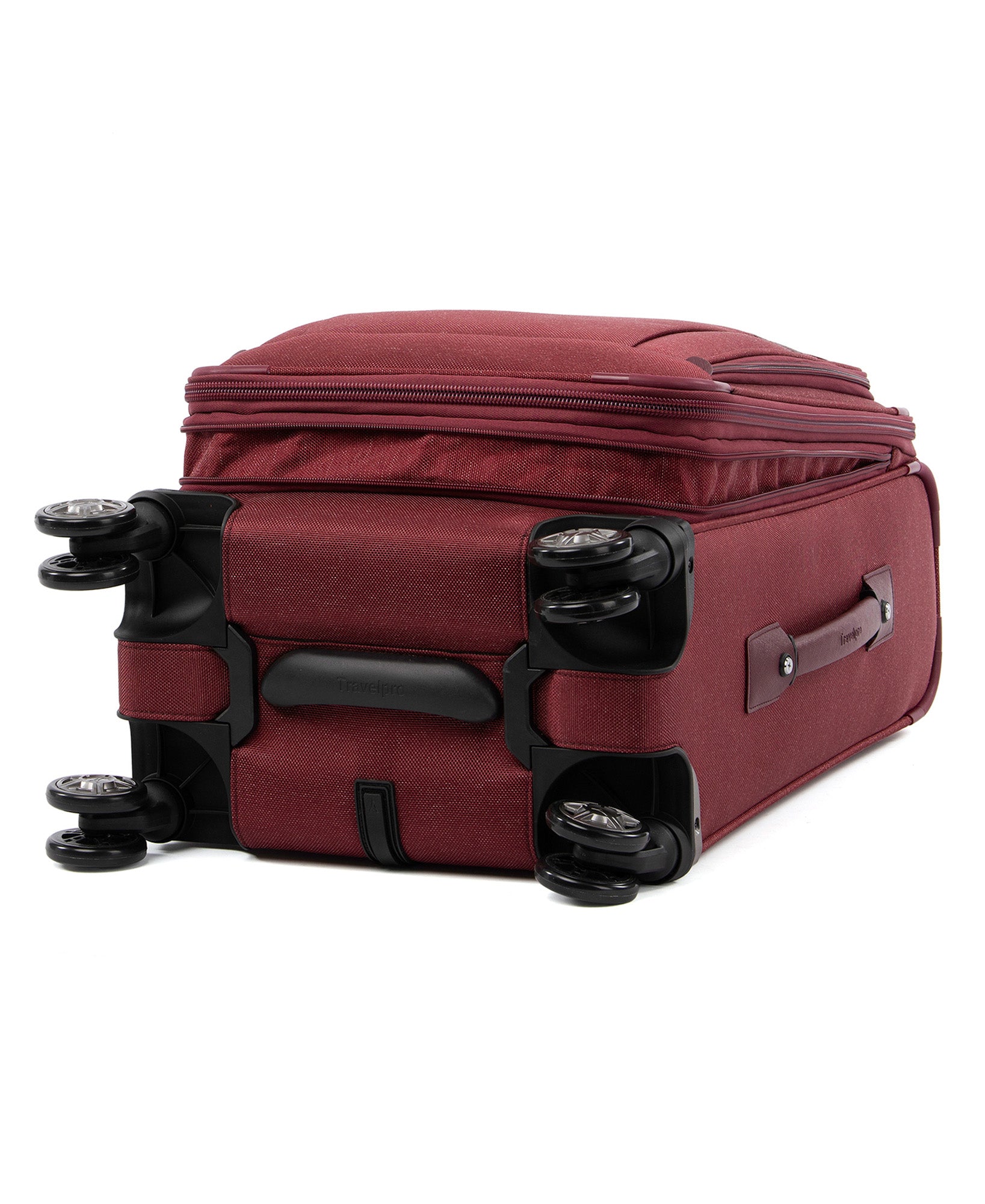 Travelpro Platinum Elite Softside Expandable Carry on Luggage, 8 Wheel Spinner Suitcase, USB Port, Suiter, Men and Women, Carry On 21-Inch ( Bordeaux Red , Carry-On 21-Inch ) Bordeaux Red Carry On 21 Inch U9