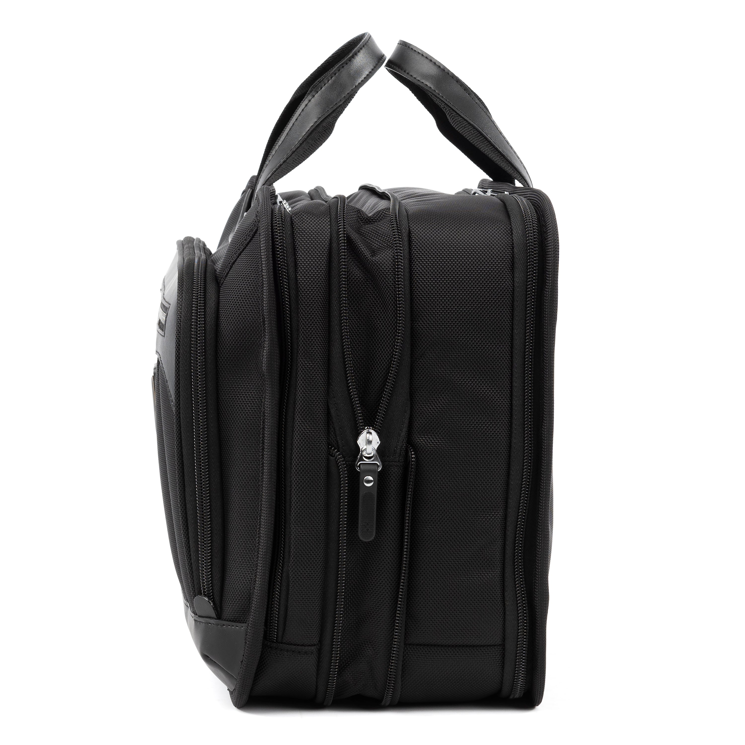 Travelpro Platinum Elite Expandable Business Laptop Briefcase, Fits up to 15.6 Laptop, Work School Travel, Men and Women Shadow Black 16 Inch U1
