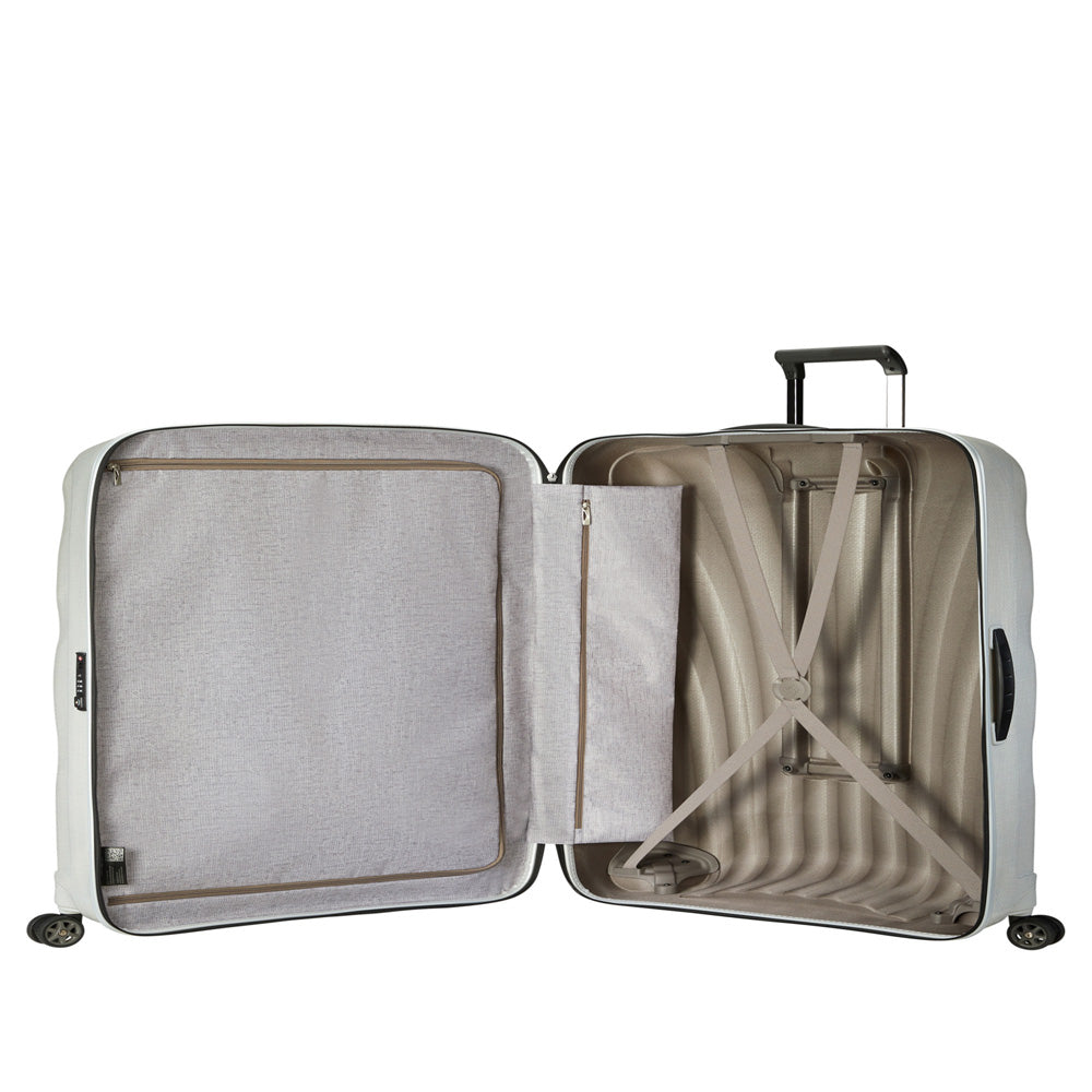 Samsonite C-LITE Hardside Spinner Luggage Collection ( Off White , 33-Inch Checked-X-Large ) Off White 33 Inch Checked X Large U2