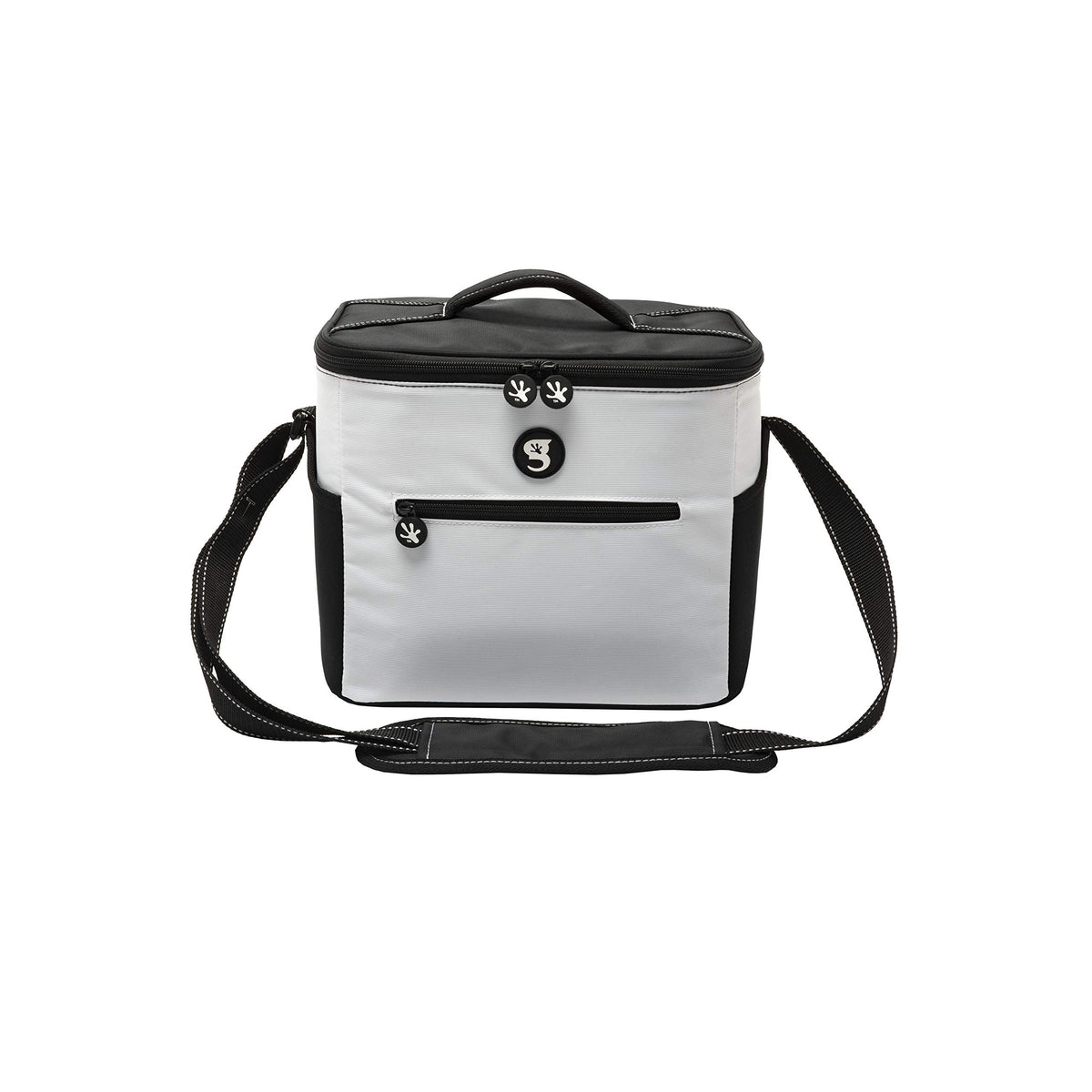 Geckobrands Medium 11 bottle / 12 Can Cooler with Removable Hard Liner ( White/Black , One Size ) White/Black One Size U2