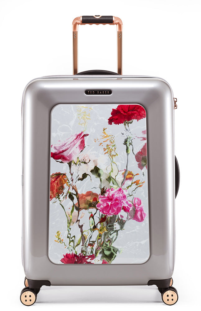 Ted Baker Women's Hardside Lightweight Spinner Luggage ( Water Floral , Checked-Medium 27-Inch ) Water Floral Checked Medium 27 Inch U1
