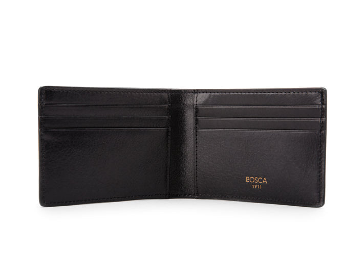 Bosca Men's Wallet, Dolce Small Bifold Wallet ( Black , One Size ) Black One Size U3