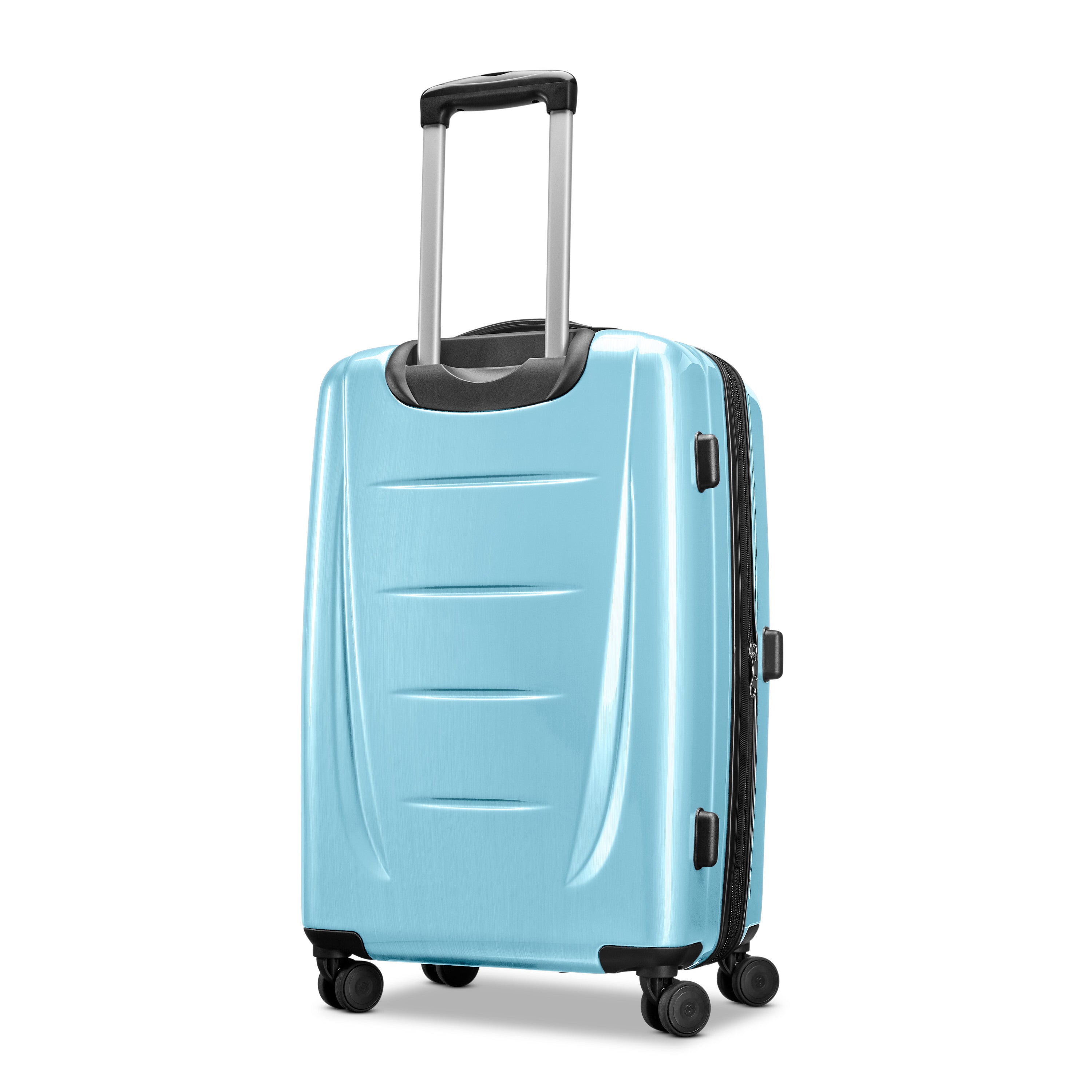 Samsonite Winfield 2 Hardside Luggage with 360 Spinner Wheels, TSA Lock, Airline Approved ( Ice Blue , Checked-Medium 24-Inch ) Ice Blue Checked Medium 24 Inch U4