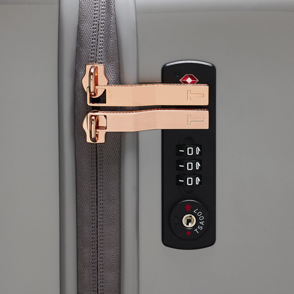 Ted Baker Women's Hardside Lightweight Spinner Luggage Water Floral Carry On 21 Inch U1