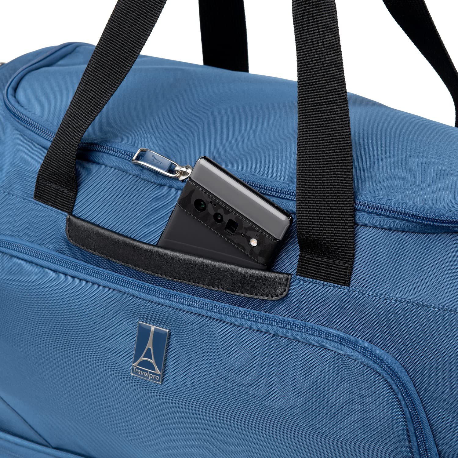 Travelpro Maxlite 5 Carry on Weekender with Drop-Bottom Compartment, Lightweight Overnight Travel Duffel Bag ( Ensign Blue , 19-Inch ) Ensign Blue 19 Inch U3