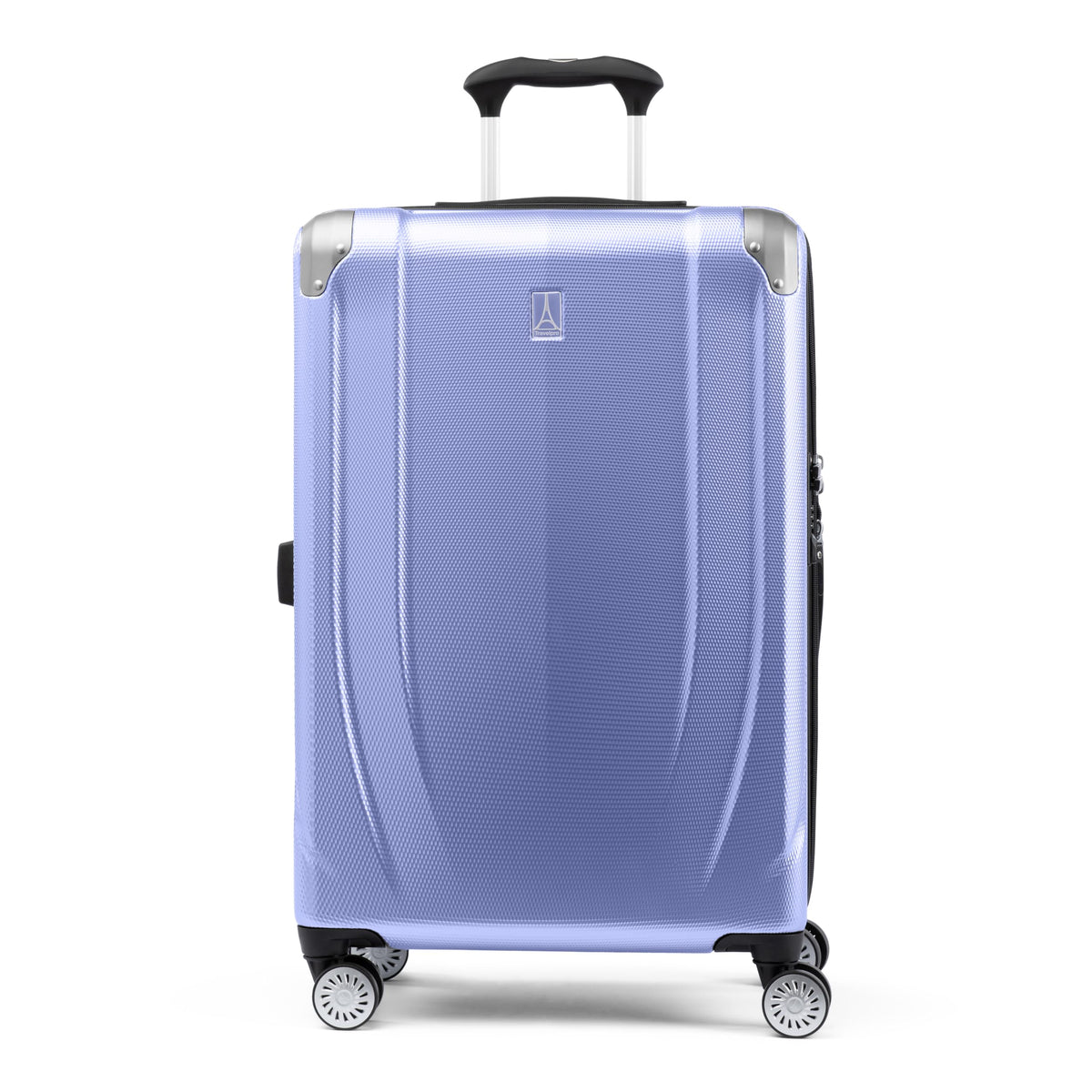 Travelpro Pathways 3 Hardside Expandable Luggage, 8 Spinner Wheels, Lightweight Hard Shell Suitcase ( Persian Violet , Checked Medium 25 Inch ) Persian Violet Checked Medium 25 Inch U2