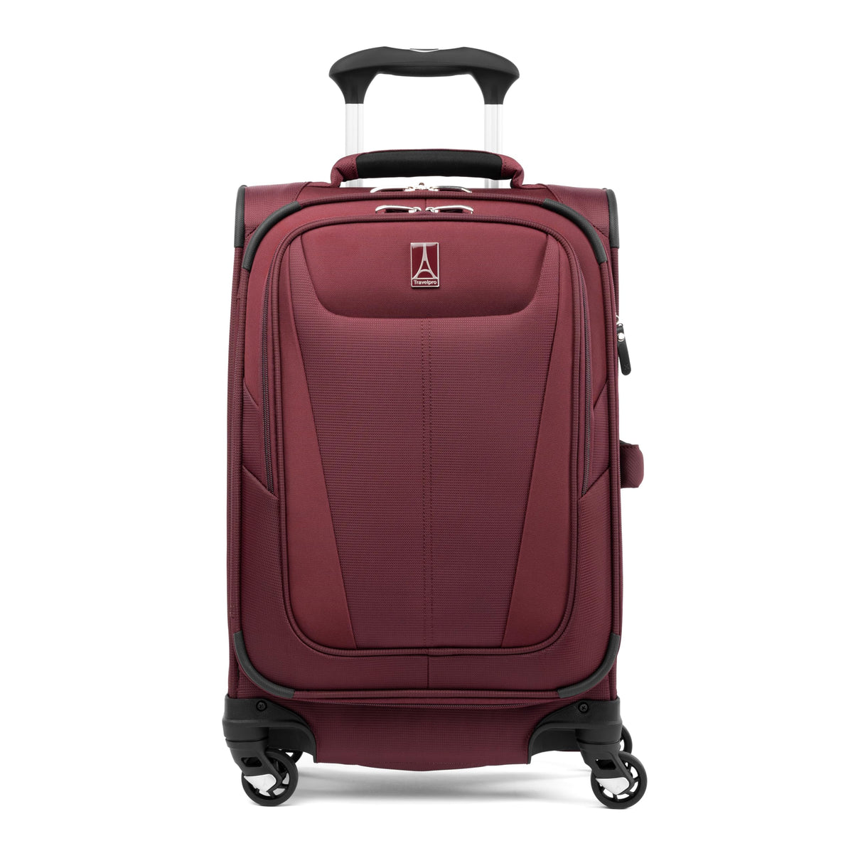 Travelpro Maxlite 5 Softside Expandable Luggage with 4 Spinner Wheels, Lightweight Suitcase, Men and Women Burgundy Compact Carry On 20 Inch U2