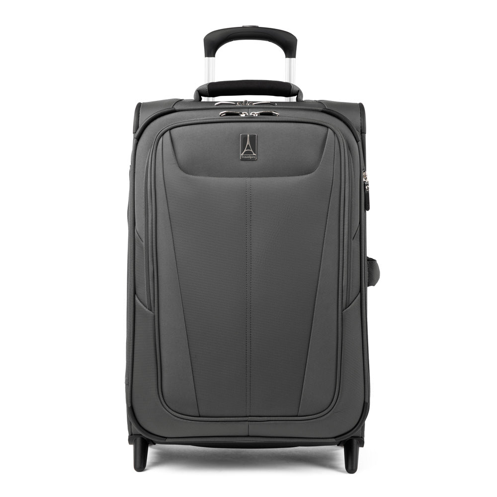 Travelpro Maxlite 5 Softside Expandable Upright 2 Wheel Luggage, Lightweight Suitcase, Men and Women Shadow Grey Carry On 22 Inch U10