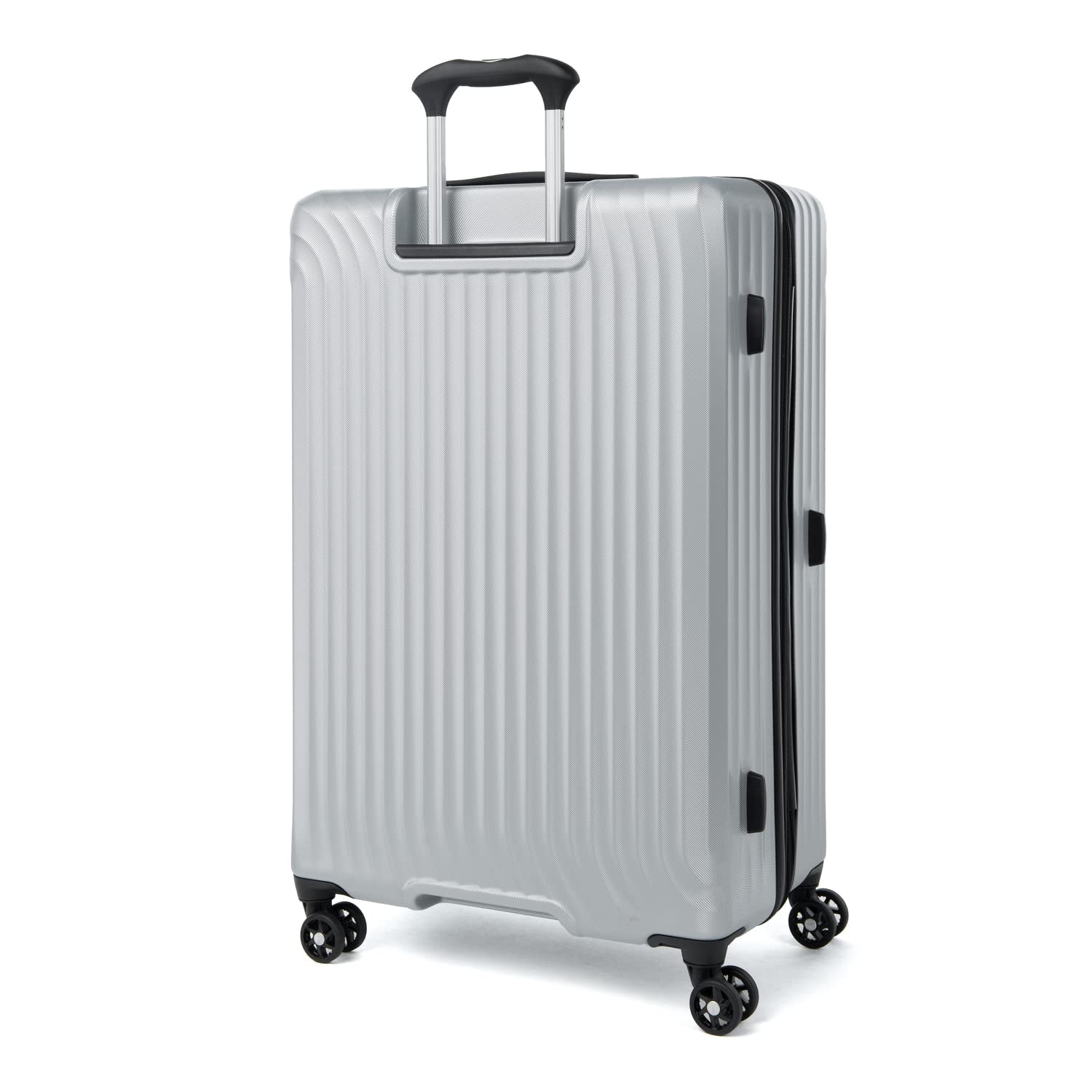 Travelpro Maxlite Air Hardside Expandable Luggage, 8 Spinner Wheels, Lightweight Hard Shell Polycarbonate ( Metallic Silver , Checked-Large 28-Inch ) Metallic Silver Checked Large 28 Inch U5