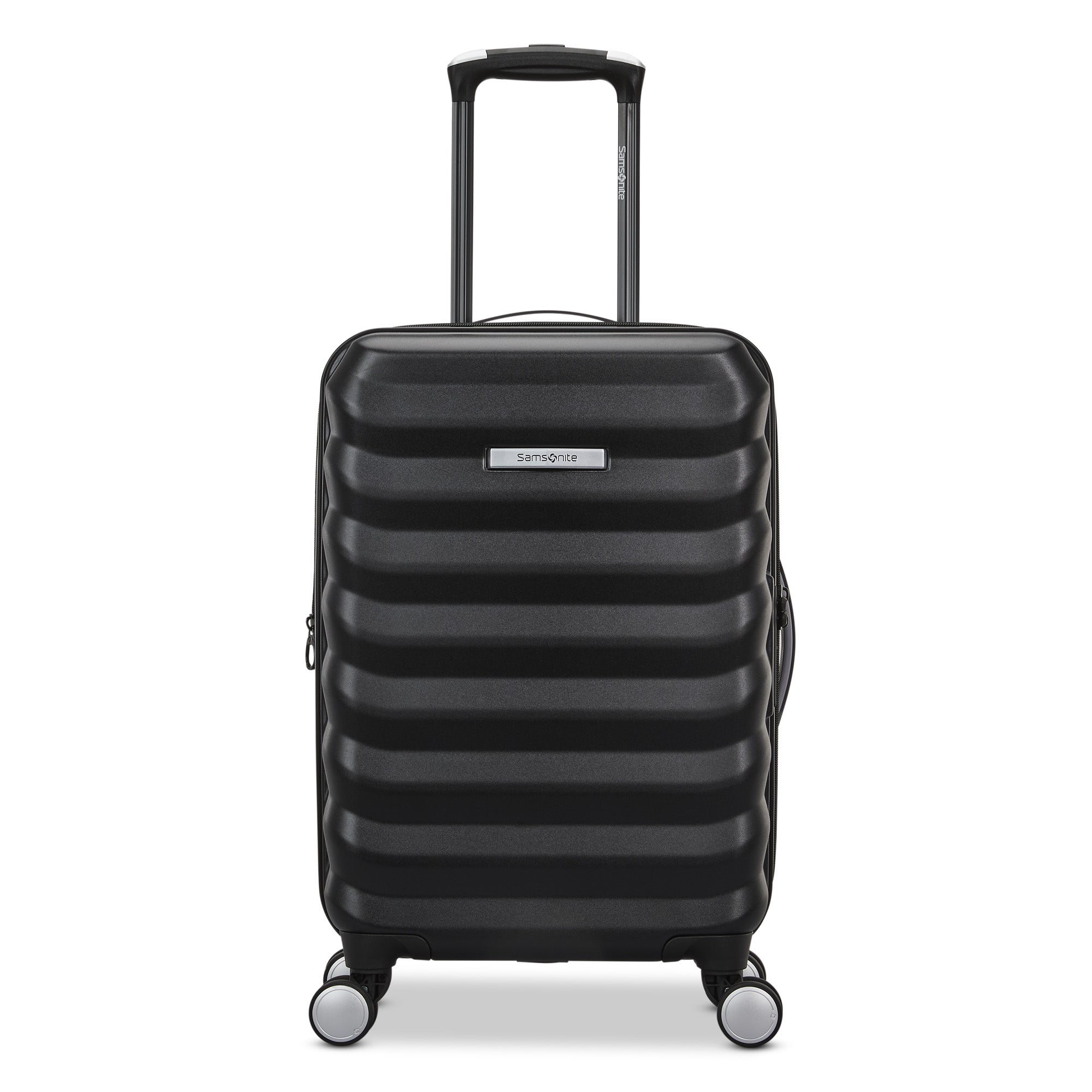 Samsonite Hard-Sided 20-Inch Lightweight Carry On Expandable Element Suitcase: Durable, 360 Spinner Wheels, Adjustable Telescopic Handle, TSA-Approved Lock ( Alpine Black , 20-Inch Carry-On ) Alpine Black 20 Inch Carry On U1