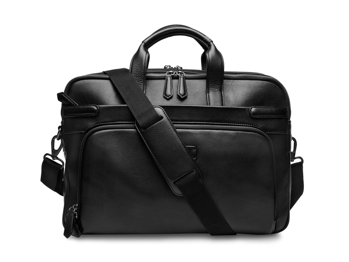 Bosca Nappa Bag Double Zip Laptop Brief U1