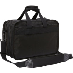 A.Saks Ballistic Nylon EXPANDABLE Organizer Briefcase ( Black , One Size ) Black One Size U1