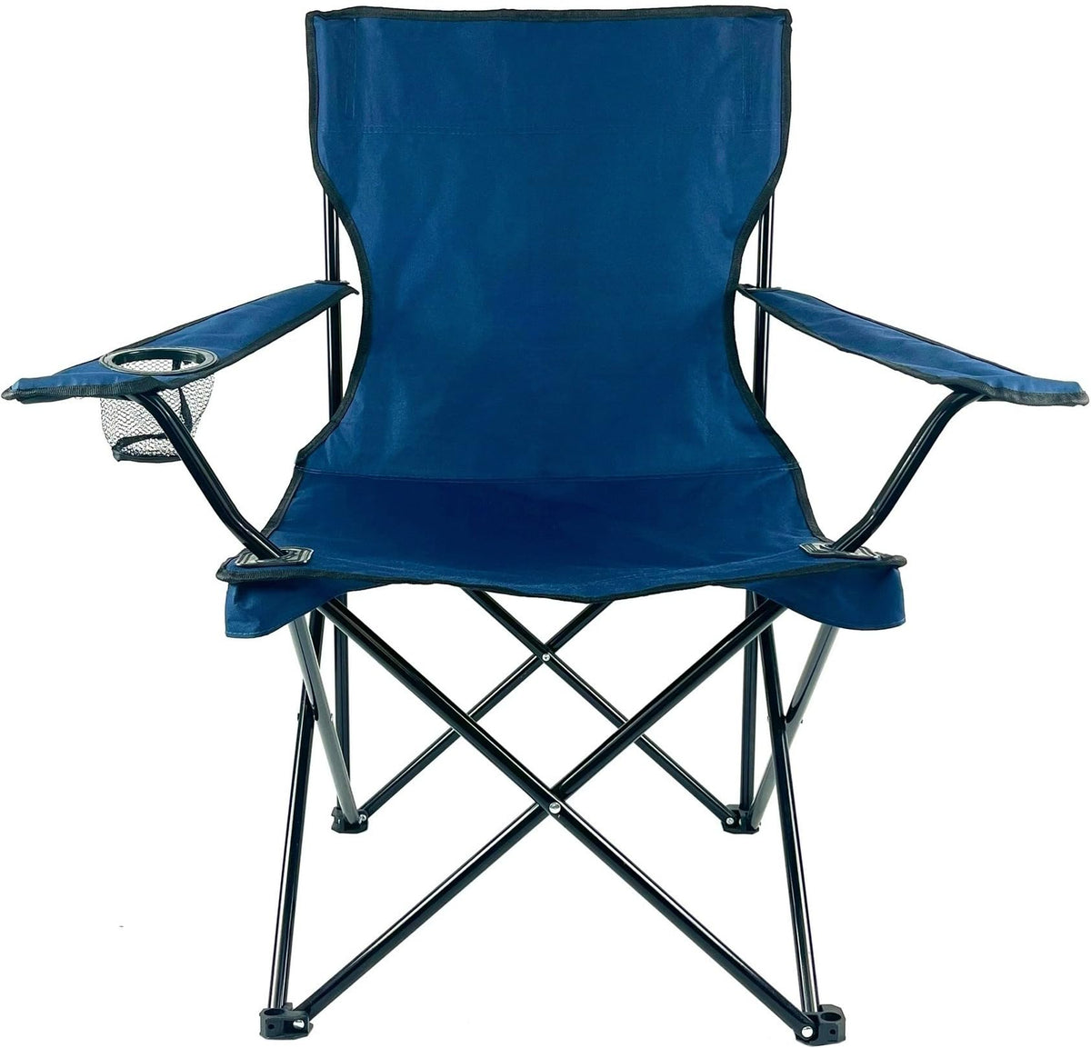 E-Z Living Folding Portable Outdoor Camping Chair[Large] (Navy Blue) Navy Blue Large U1