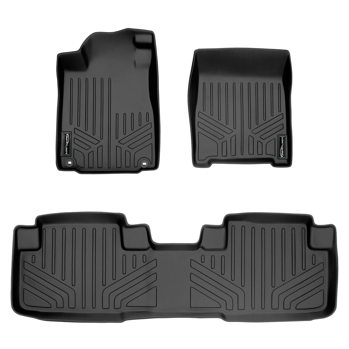 SMARTLINER Custom Fit Floor Mats 2 Row Liner Set for 2012-2016 Honda CR-V Honda CR-V 2012 - 2016 14 inches (L) x 5 inches (W) x 36 inches (T) U1