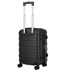 ZENY Hardside Expandable Spinner Luggage Suitcase Lightweight Travel Luggage with Double Spinner Wheels, Carry-On 21 Inch (Black) U1