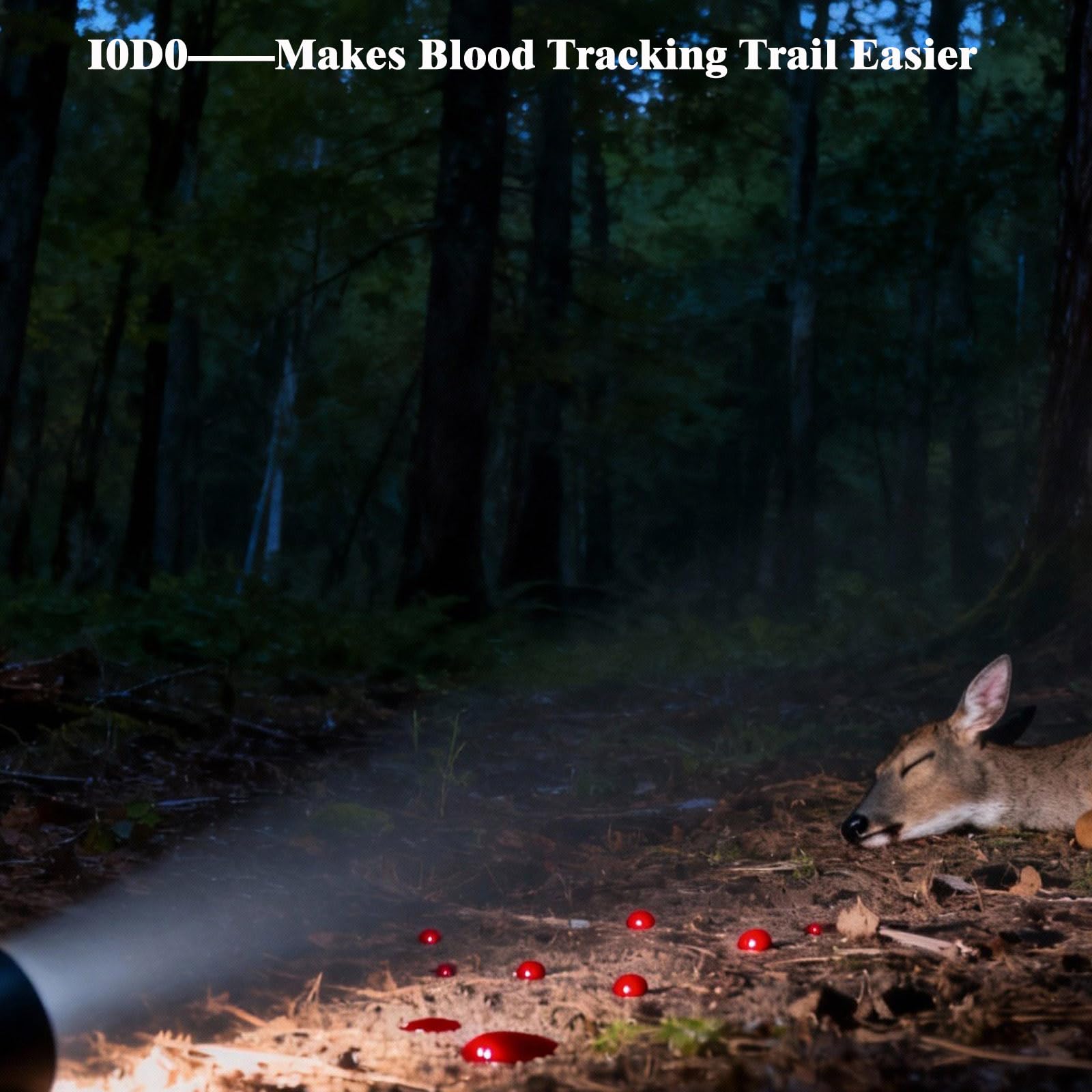 xcvoc Rechargeable Blood Tracking Light for Night Hunting 2000 Lumens Blood Trail Tracking Flashlight Gifts for Hunter Christmas Gifts for Men/Husbands/Fathers/Brothers/Friends Blood Tracking Light For Deer Blood Flashlight Rechargeable U1