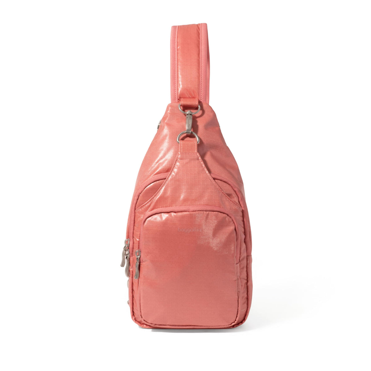 Baggallini Central Park Sling, Terracotta Gloss Ripstop Terracotta Gloss Ripstop One Size U1