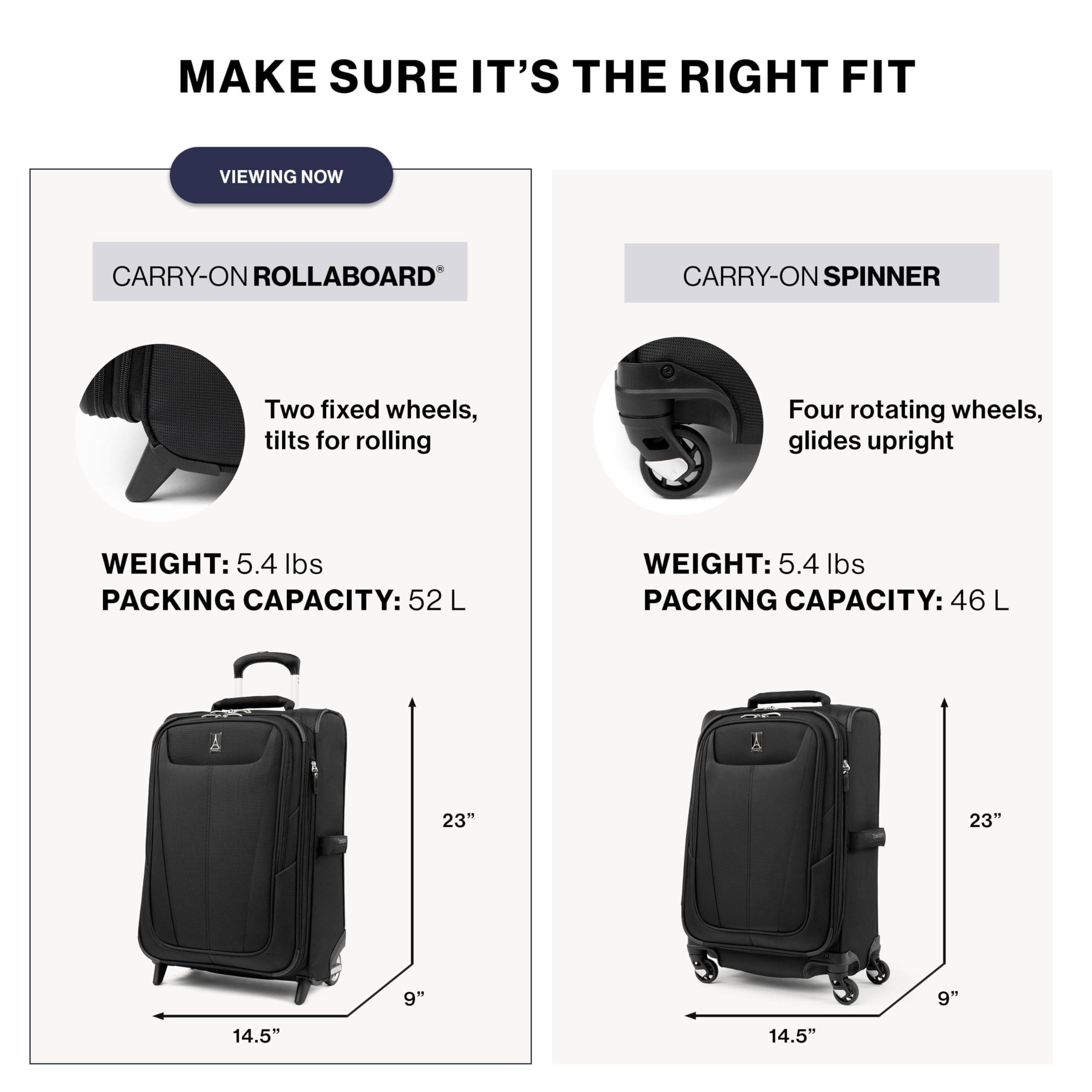 Travelpro Maxlite 5 Softside Expandable Upright 2 Wheel Carry on Luggage, Lightweight Suitcase, Men and Women, Black, Carry On 22-Inch Black Carry-on 22-Inch U46