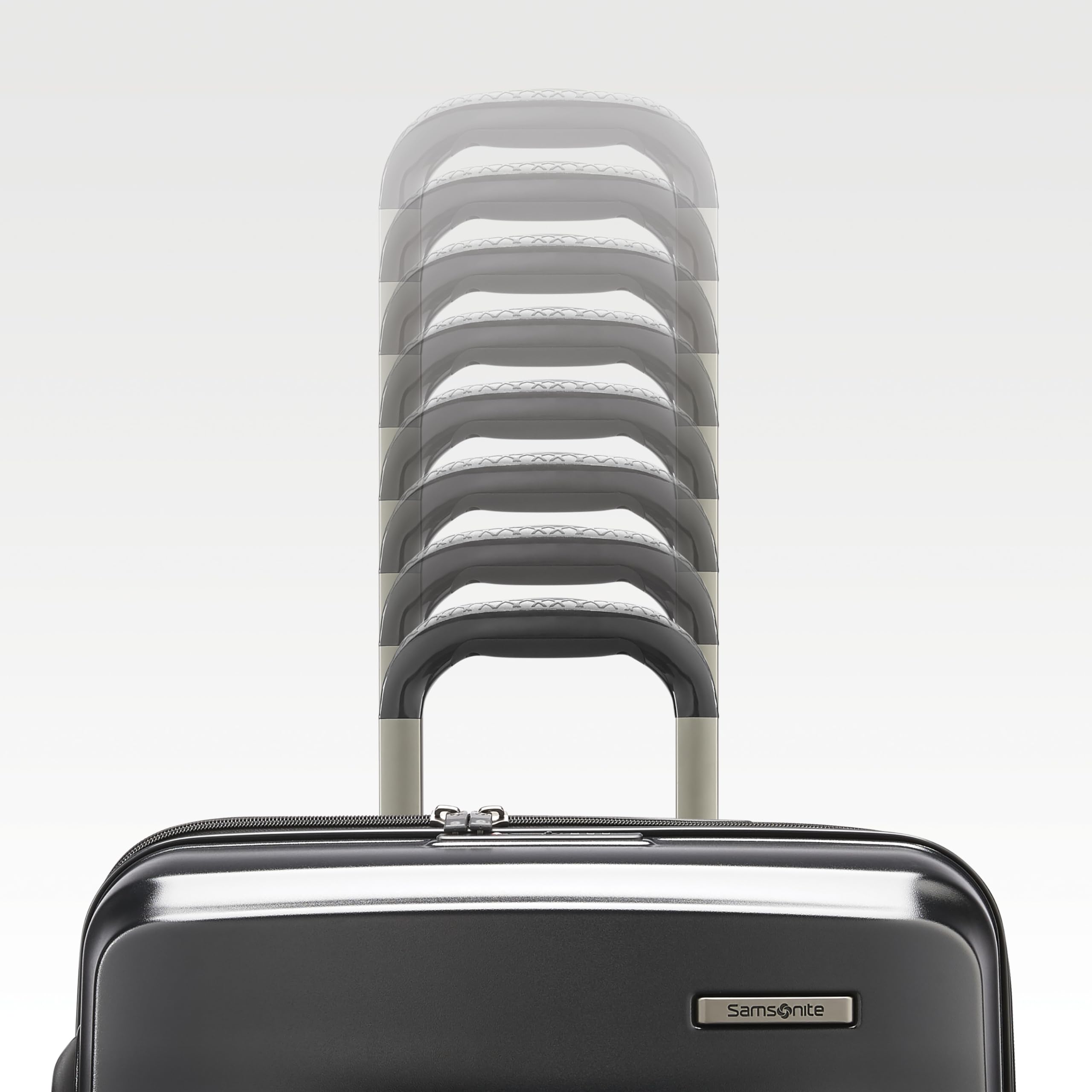 Samsonite Octiv Pro 3-Piece Hardside Lightweight (21/24/28) Front Pocket Carry-On Pro, Medium & Large-Checked Luggage Set, Expandable, Four Spinner Wheels, Adjustable Handle, TSA Lock – Black Stealth Black 3-Piece Set (Pro 21 with Front Pocket/  U1