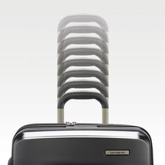 Samsonite Octiv Pro 3-Piece Hardside Lightweight (21/24/28) Front Pocket Carry-On Pro, Medium & Large-Checked Luggage Set, Expandable, Four Spinner Wheels, Adjustable Handle, TSA Lock – Black Stealth Black 3-Piece Set (Pro 21 with Front Pocket/  U1