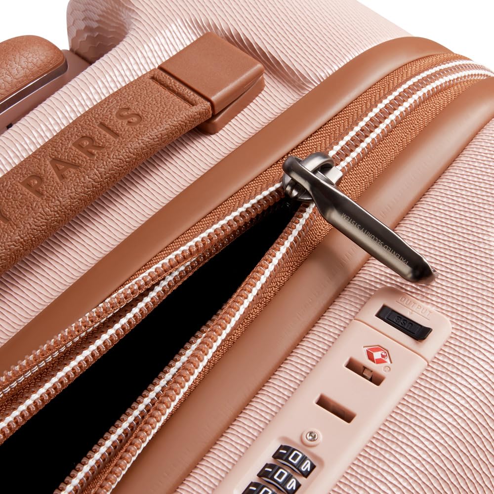 DELSEY PARIS Chatelet Air 2.0 Hardside Luggage with Spinner Wheels, Blush Pink, Carry on 20 Inch Blush Pink Carry-on 20 Inch U2