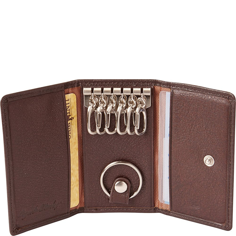 Cashmere Men's Six Hook Key Case Color: Black Black  U2