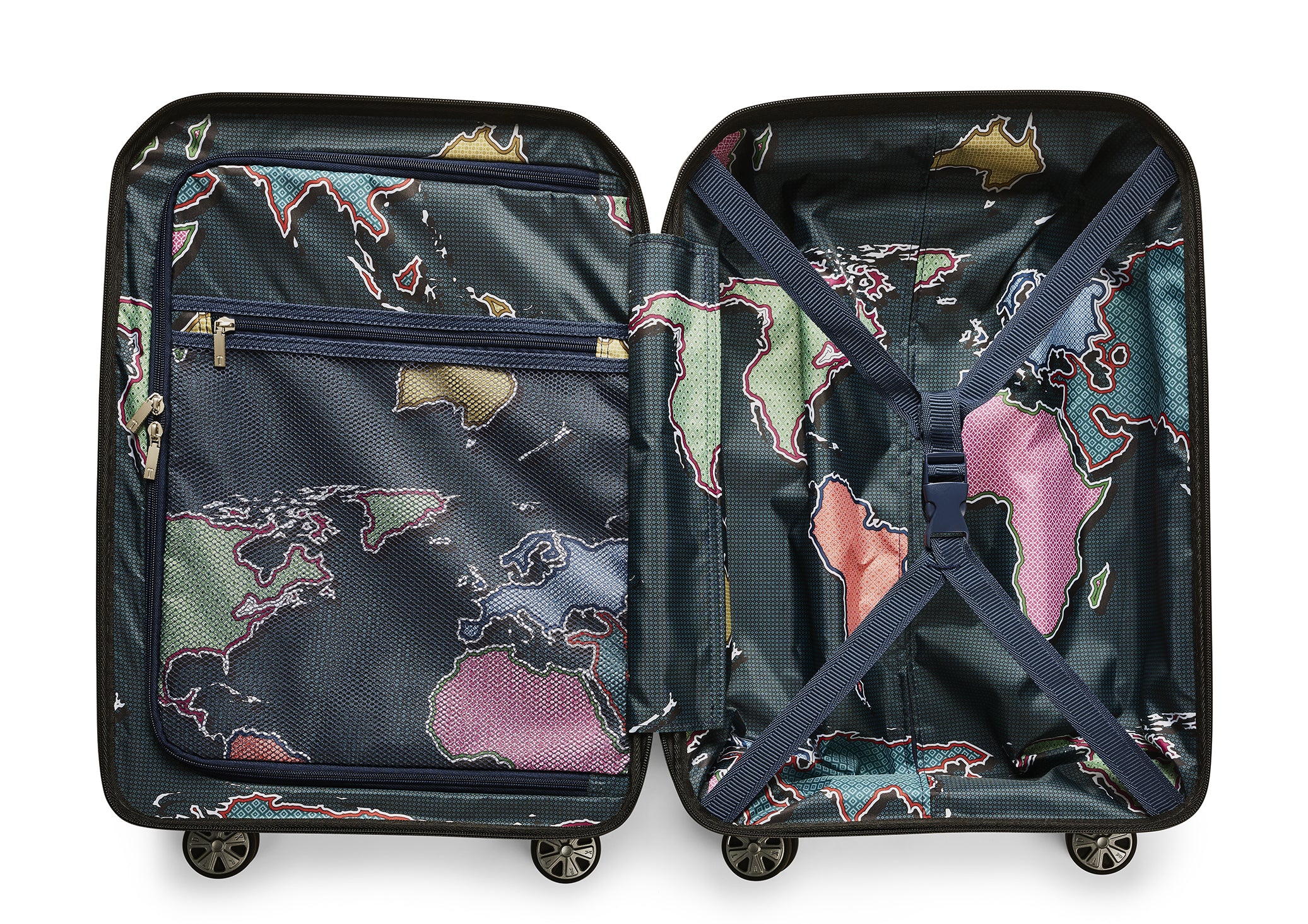 Ted Baker Flying Colours Hardside Trolley 4 Wheel Spinner, TSA Lock, Lightweight Suitcase, Men and Women ( Damson Berry , 20-Inch Carry-On ) Damson Berry 20 Inch Carry On U1