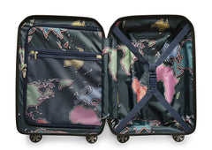 Ted Baker Flying Colours Hardside Trolley 4 Wheel Spinner, TSA Lock, Lightweight Suitcase, Men and Women ( Baltic Blue , 20-Inch Carry-On ) Baltic Blue 20 Inch Carry On U1