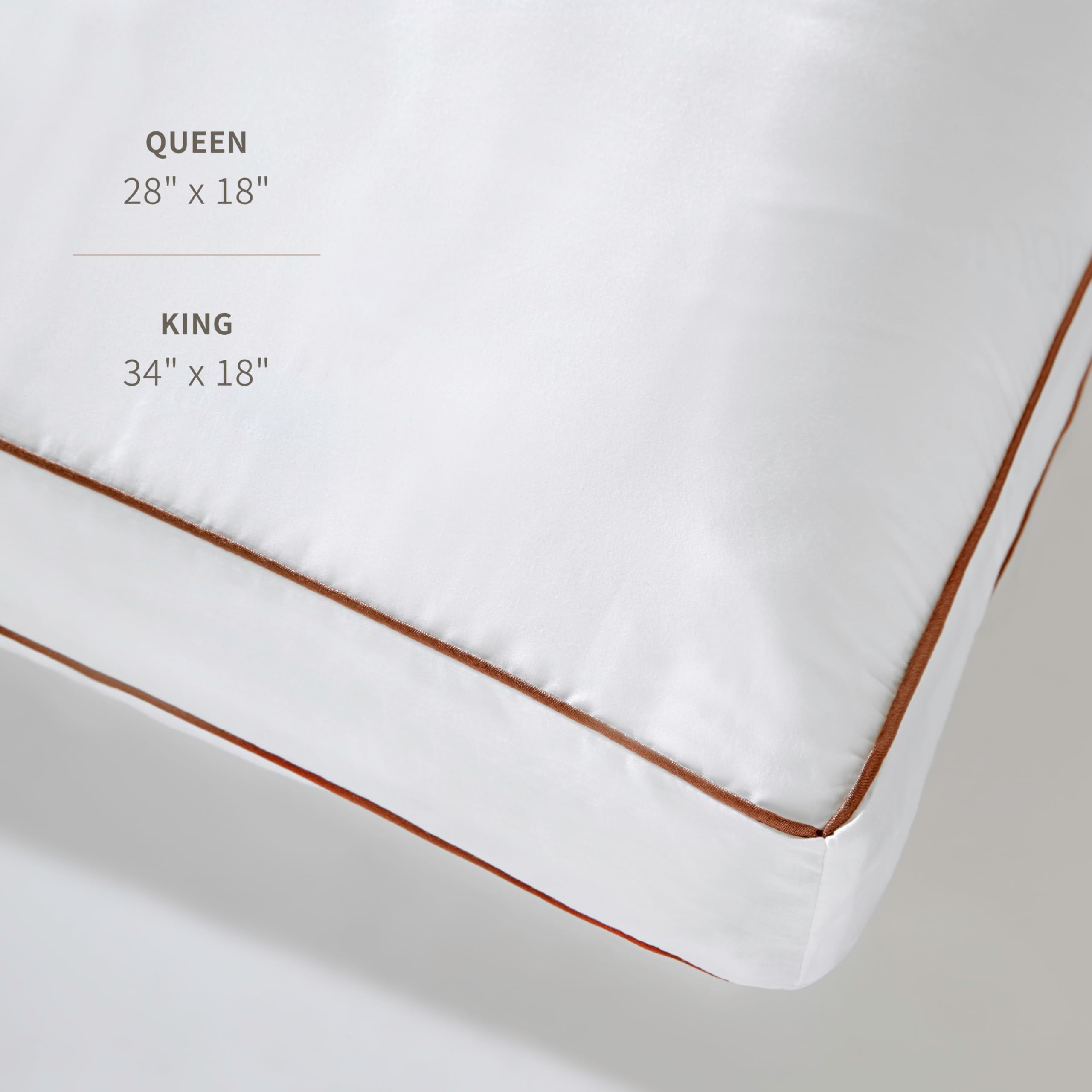 Saatva Latex Pillow - Standard Loft (4” - 5”) - Hypoallergenic Pillow with Shredded Latex Core - Breathable - Machine Washable Organic Cotton Cover - Queen (28"x18") 1 Pack White Standard/Queen (Pack of 1) U3