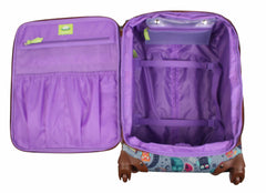 Lily Bloom Design Pattern 28" Luggage Softside Expandable With Double Spinner Wheels, Large Lightweight Suitcase Checked Bag For Women Night Owl 28in U1