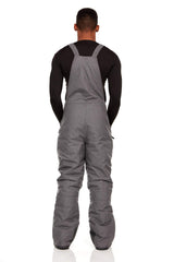 Arctic Quest Mens Insulated Snow and Ski Bib Overalls Snow Pants Snowboard Mens Overalls for Fishing, Hunting, Snowmobiling, Grey Heather, Medium Grey Heather Medium U1