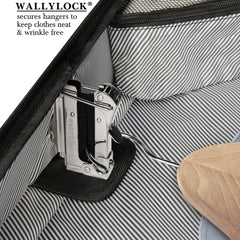 WallyBags 45 Premium Rolling Garment Bag with multiple pockets ( Black , One Size ) Black One Size U22
