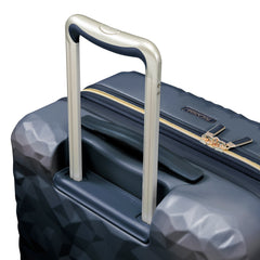 Ricardo Beverly Hills Indio Hardside Luggage, Durable, Spacious, Stylish, Compression Straps, Secondary Packing Compartment ( Dark Navy , Checked-Large 28-Inch ) Dark Navy Checked Large 28 Inch U1