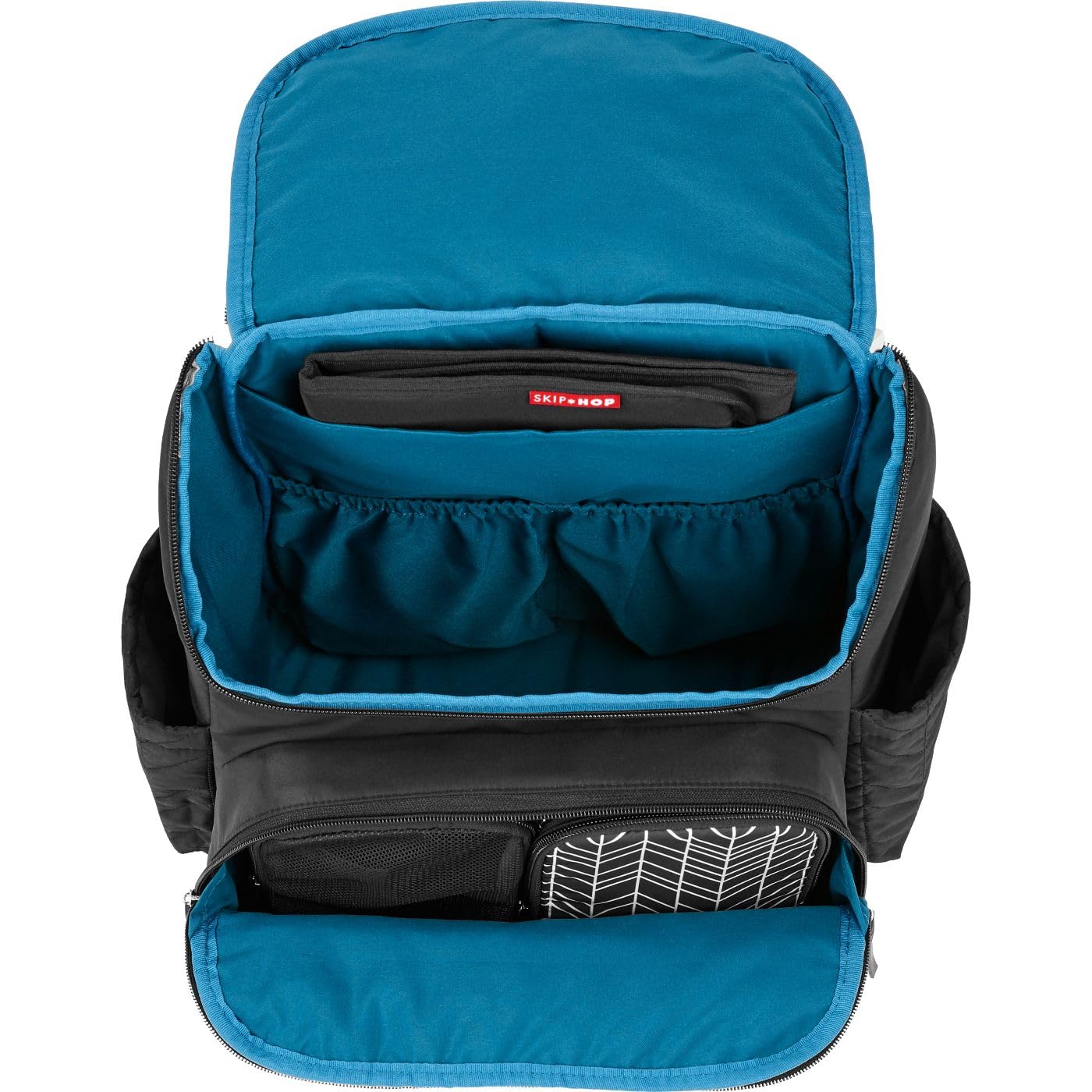 Skip Hop Diaper Bag Backpack: Forma, Multi-Function Baby Travel Bag with Changing Pad & Stroller Attachment, Jet Black U1