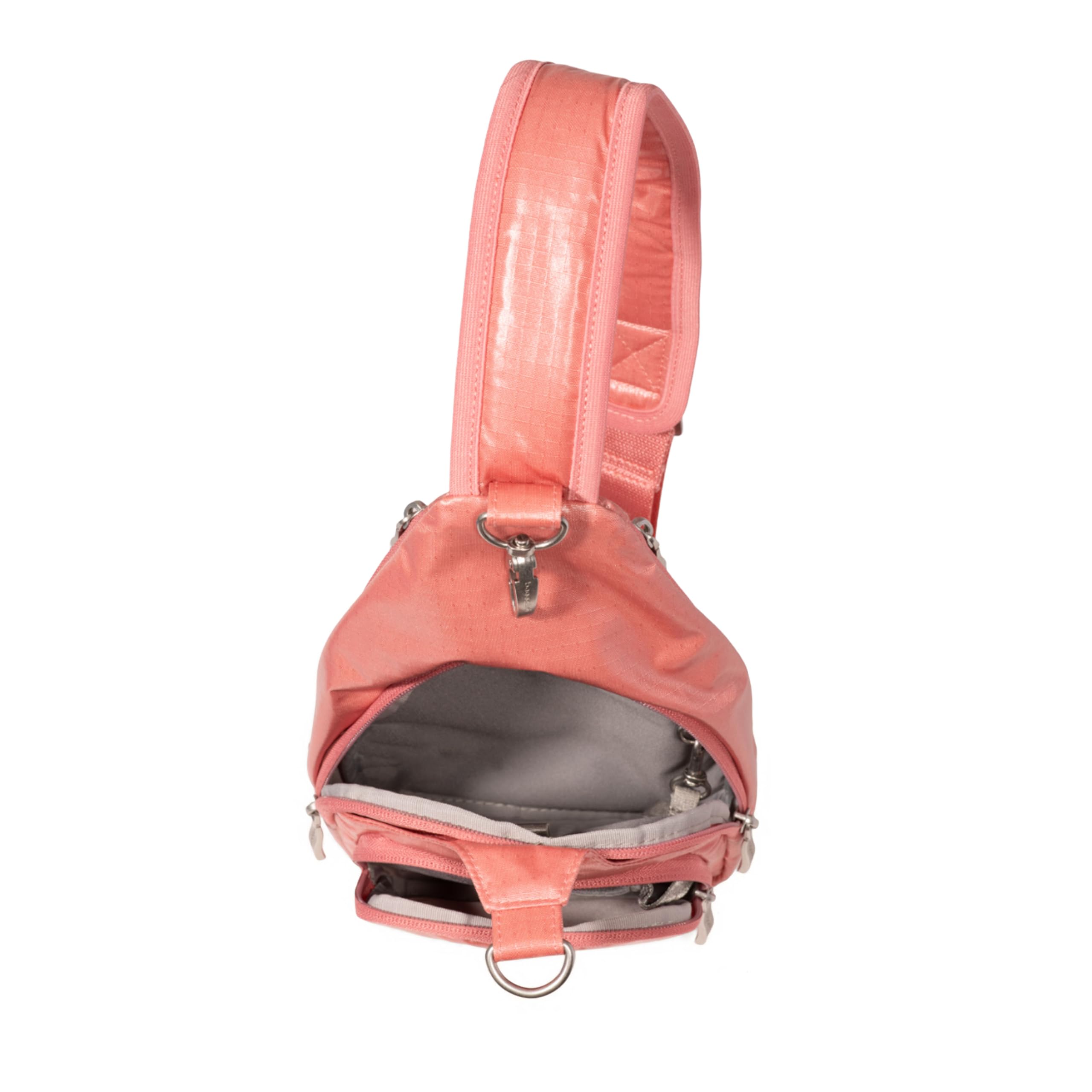 Baggallini Central Park Sling, Terracotta Gloss Ripstop Terracotta Gloss Ripstop One Size U1