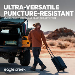 eagle creek Tarmac XE 95 L Rolling Suitcase with Wheels - 2-Wheel with Heavy-Duty Housing, Laptop Sleeve, Compression Wings, and Internal Organization, Arctic Seagreen - 95L U1